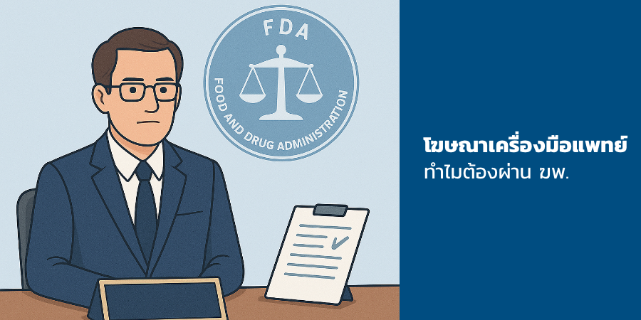 โฆษณาเครื่องมือแพทย์ ทำไมต้องผ่าน ฆพ.